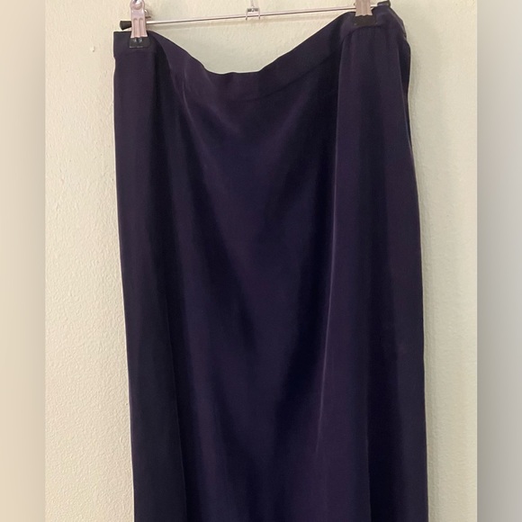 NWT Eileen Fisher 100% silk purple maxi skirt - Picture 2 of 5